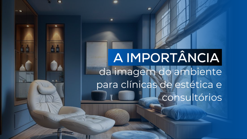 Sala de consultório aconchegante, com pufs e uma cadeira aconchegante